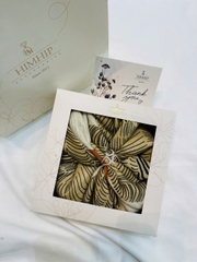 Set Quà HimHip Khăn Lụa Viscose 90x90cm & Cài Khăn Kèm Túi Hộp Thiệp - 395