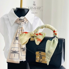 Khăn Lụa Tuban Lụa 129x7cm HimHip Khăn Thắt Túi Quà Tặng Khăn - 11