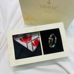 Set Quà HimHip Khăn Tuban Lụa Dài & Kẹp Tóc Kèm Túi Hộp Thiệp - 24