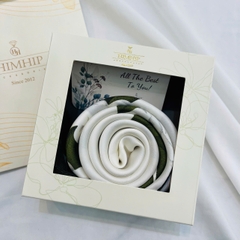 Set Quà HimHip 20/10 Khăn Lụa Vuông 70x70cm Kèm Túi Hộp Thiệp - 127