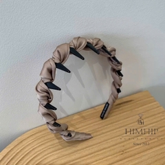 Bờm Tóc HimHip Composite Xoắn Vải Trơn Đơn Giản 4cm