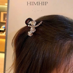 Kẹp Càng Cua HimHip Composite Hồng Nâu Phối Phale Thanh Lịch 4.5x3.4cm