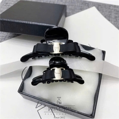 Kẹp Càng Cua HimHip Composite Dáng Dẹt Gắn Nơ Hai Lớp Khuy HKCC