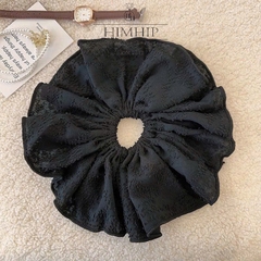 Scruchies HimHip Vải Hoa Cốm Một Lớp Thanh Lịch 21cm