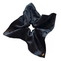 Scruchies HimHip Vải Vuông Chấm Bi Thanh Lịch 20cm