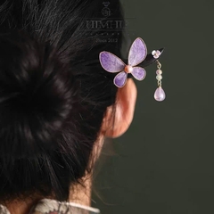 Trâm Cài Tóc HimHip Điệp Tử Ngọc Châu Kèm Hộp Phụ Kiện Áo Dài