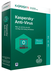 Phần mềm Kaspersky Anti Virus 3PC/1 Năm