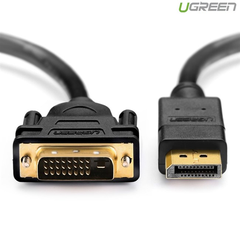 Cáp Displayport to DVI 24+1 2 M chính hãng Ugreen 10221 hỗ trợ HD 1080p