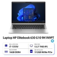 Laptop HP EliteBook 630 G10 9J0B4PT (i5 1335U/ 16GB/ 512GB SSD/13.3 inch FHD/Win11/ Silver/ Vỏ nhôm)