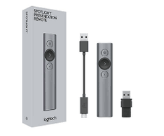 Bút (Chuột) trình chiếu Logitech SPOTLIGHT XÁM ĐEN (SLALE)