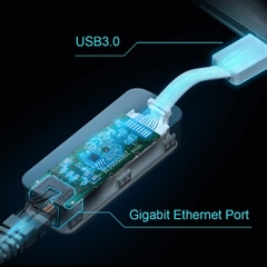 Bộ Chuyển Đổi Mạng USB 3.0 Sang Ethernet Gigabit TP-Link UE300 (chuyển cổng USB sang mạng tốc độ cao cắm dây)