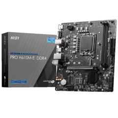 Mainboard MSI PRO H610M-E DDR4 (Intel H610/ Socket 1700/ M-ATX/ 2 khe ram/ DDR4)