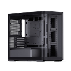 Vỏ máy tính Jonsbo D300 Black (Mid Tower/ M-ATX/ Đen)