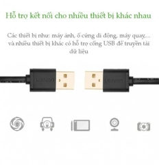 Cáp USB 2.0 2 đầu đực dài 0,5m chính hãng Ugreen 10308