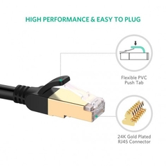 Cáp mạng đúc sẵn Cat7 dài 5m tròn chính hãng Ugreen 11271