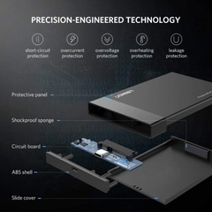 Box đựng ổ cứng HDD, SSD 2,5inch SATA chuẩn USB Type C Ugreen 50743
