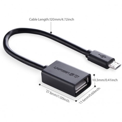 Cáp chuyển Micro USB to USB 2.0 OTG chính hãng Ugreen 10396