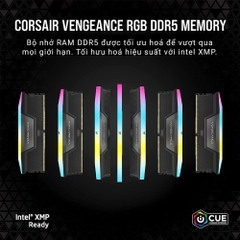 RAM CORSAIR VENGEANCE RGB 64GB (2x32GB) DDR5 6000Mhz (CMH64GX5M2B6000C38)