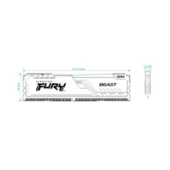 Ram PC Kingston Fury Beast DDR4 8GB bus 2666Mhz tản nhiệt