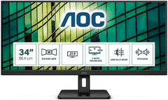 Màn hình AOC Q34E2A/74 (34inch/WFHD/IPS/75Hz/4ms/300nits/HDMI+DP/Loa)