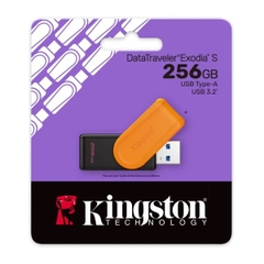 USB Kingston DTXS 256Gb USB3.2 Màu đen cam