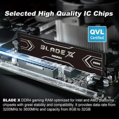 Ram PC Kingmax Blade X 8GB DDR4 3200MHz (KM-LD4A-3200-08GSBB16)
