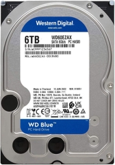 Ổ cứng Western Digital Blue 6TB WD60EZAX (3.5Inch/ 5400rpm/ 256MB/ SATA3)