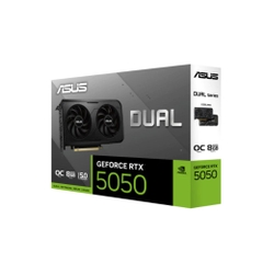 Cạc màn hình Asus Dual GeForce RTX 5050 8GB GDDR6 OC Edition (GDDR6/ 128 bit)