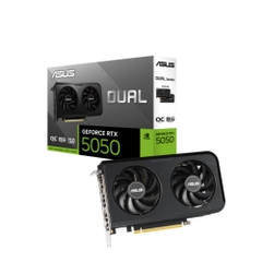 Cạc màn hình Asus Dual GeForce RTX 5050 8GB GDDR6 OC Edition (GDDR6/ 128 bit)