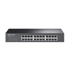 Switch Mercusys MS124GS (Gigabit 1000Mbps/ 24 Cổng/ Vỏ kim loại)