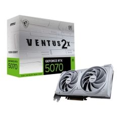 Cạc màn hình MSI GeForce RTX 5070 12G VENTUS 2X OC WHITE (GDDR7/ 192 bit)