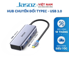 Bộ chia USB-C ra 4 cổng USB 3.0 hỗ trợ cổng PD 100W JASOZ H115 T-H116