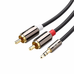 Cáp Audio 1 đầu 3,5mm ra 2 đầu RCA dài 2m Ugreen 10584