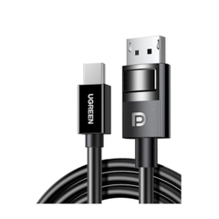 Ugreen 80663 1.5M 8k60hz 4k144hz 2k240hz Màu Đen Cáp chuyển Mini Displayport v2 sang DP Displayport 1.4 DP117 20080663