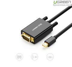 Cáp Mini Displayport to VGA 1,5M Ugreen 30596 đen