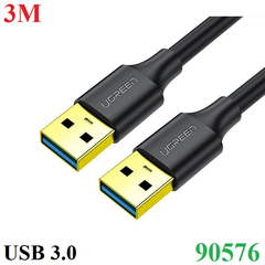 Cáp USB 3.0 dài 3M hai đầu đực Ugreen 90576 cao cấp