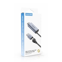 Dây chuyển đổi Video Capture HDMI sang USB 3.0, USB-C dài 2M Jasoz G167 T-G193