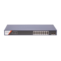 Smart Switch PoE Hikvision DS-3E1518P-SI-16P2F (16 x 10/100/1000M PoE Ports, 2 x 100/1000M SFP)