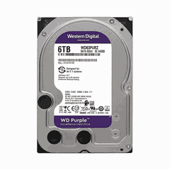 Ổ cứng HDD Western Purple 6TB 3.5 inch  256MB Cache WD63PURZ chính hãng phân phối