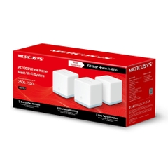 Hệ Thống Mesh Wi‑Fi 5 AC1200 Mercusys Halo S12 3-pack