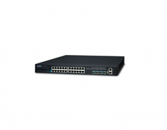 Managed Stackable Switch PLANET SGS-6341-24T4X, Layer 3 24-Port 10/100/1000T, 4-Port 10G SFP+