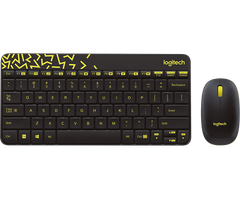 Bộ bàn phím chuột không dây Logitech MK240 NANO đen Wireless
