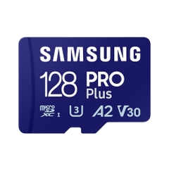 Thẻ Nhớ MicroSDXC Samsung Pro Plus U3 A2 128GB 180MB/s With Reader MB-MD128SB/WW - kèm đầu đọc thẻ