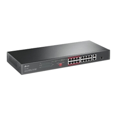 16-Port 10/100 Mbps + 2-Port Gigabit Rackmount Switch with 16-Port PoE+ TP-Link TL-SL1218P
