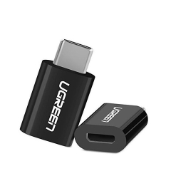 Đầu chuyển đổi TYPE C sang MICRO USB vỏ nhựa ABS Ugreen 30391 Màu Đen