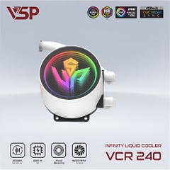 Tản nhiệt nước VSP Infinity Liquid Cooler VCR240 - Trắng