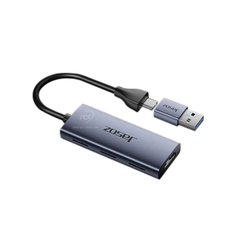 Cáp ghi hình HDMI USB-A, USB-C Video Capture Card hỗ trợ PD100W Jasoz G164 T-G190