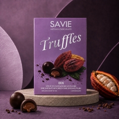 HỘP SÔ CÔ LA ĐEN TRUFFLE NHÂN KEM SÔ CÔ LA ĐEN 68G