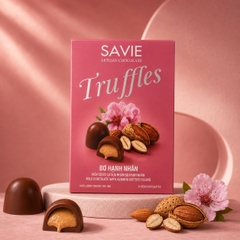 HỘP SÔ CÔ LA SỮA TRUFFLE NHÂN BƠ HẠNH NHÂN 68G