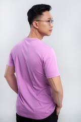 Áo Thun Nam Cổ Tròn Màu Tím Violet